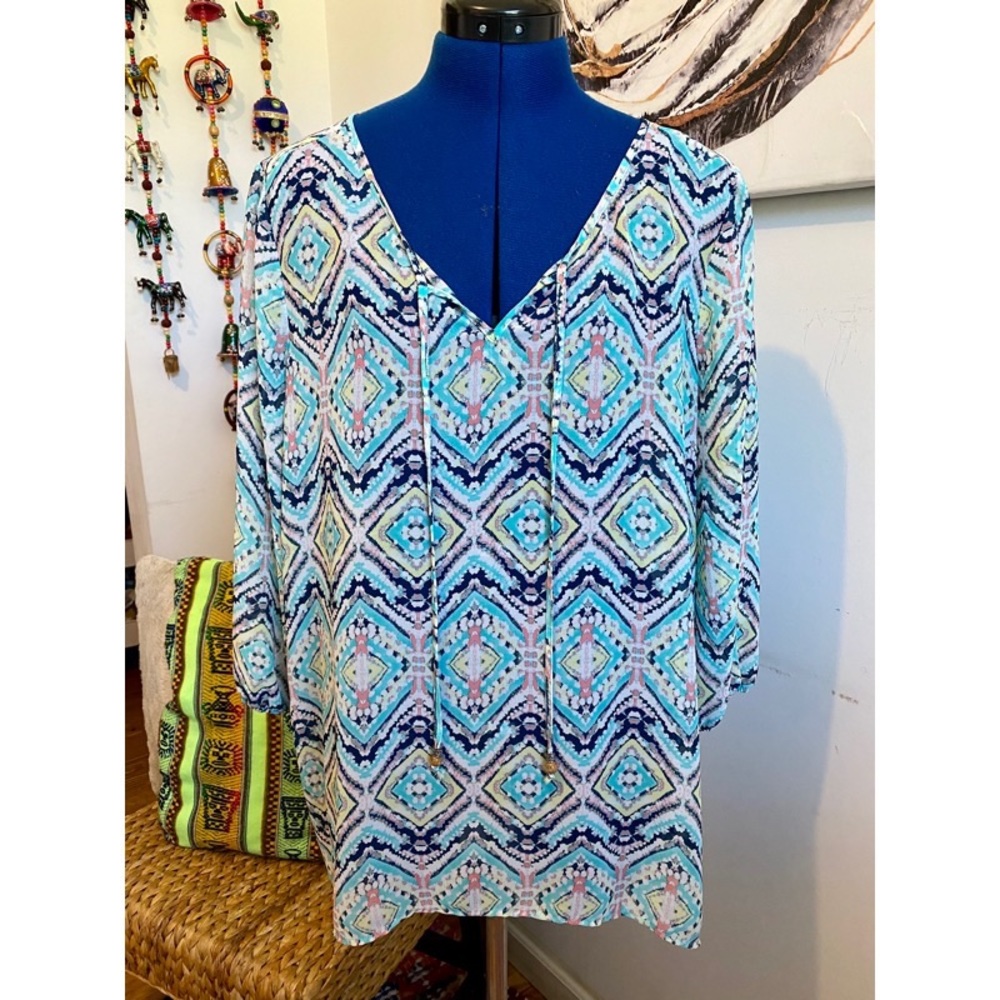 Maurice Long Sleeve V-Neck Blouse